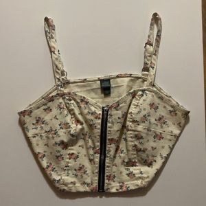 Floral crop top